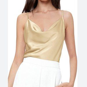 Blue Life Satin Cowl Neck